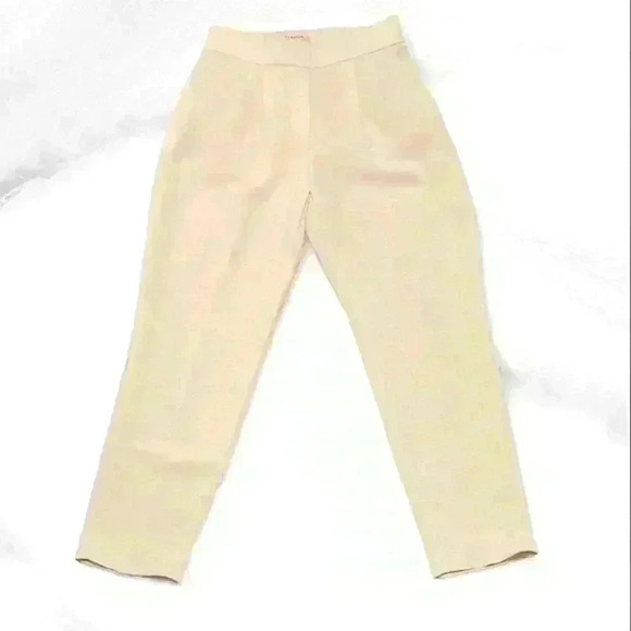 Pantalon Cropped XOXO Femme – Beige, Taille 1/2, 28 Cm Entrejambe, Taille Basse